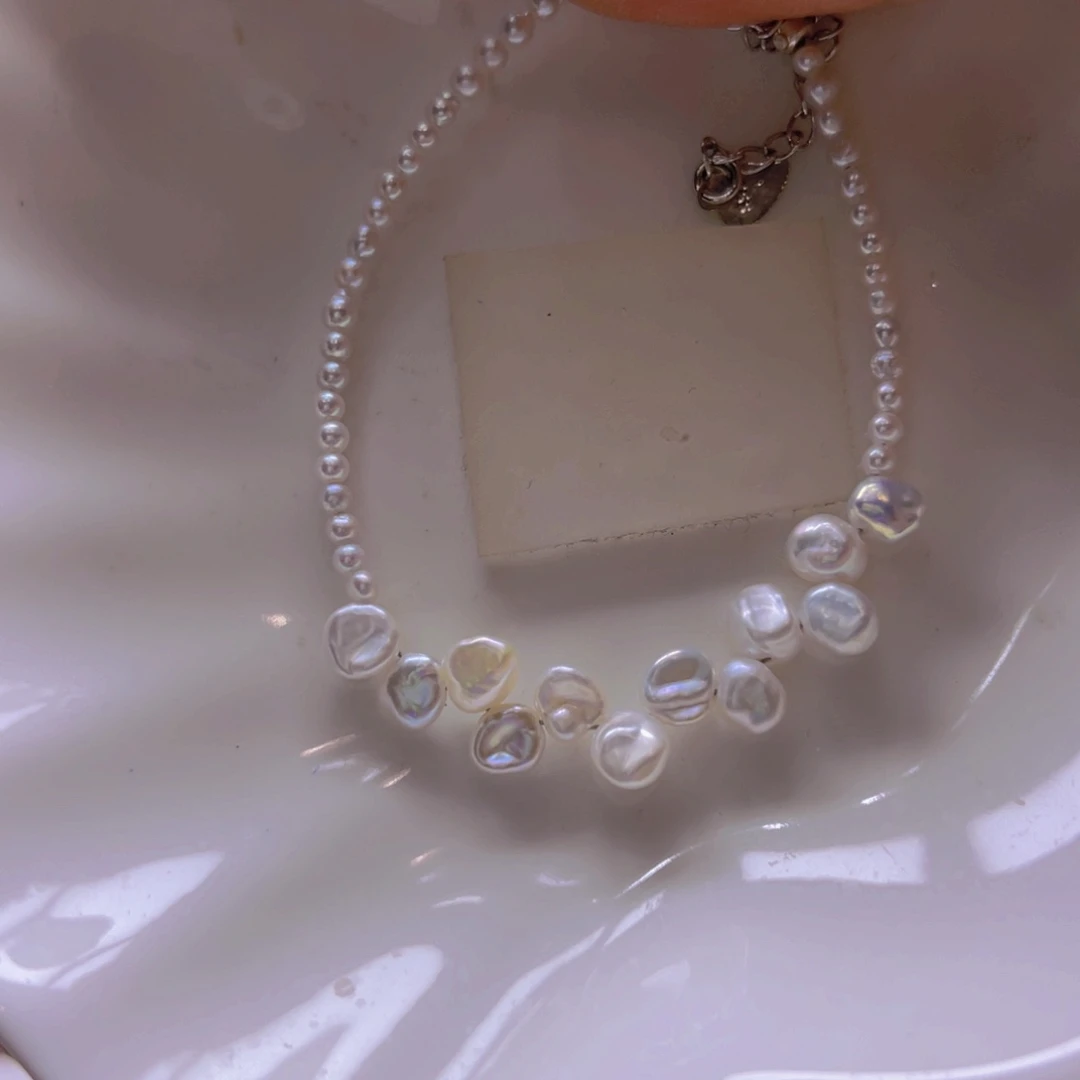 淡水珍珠手绳合金