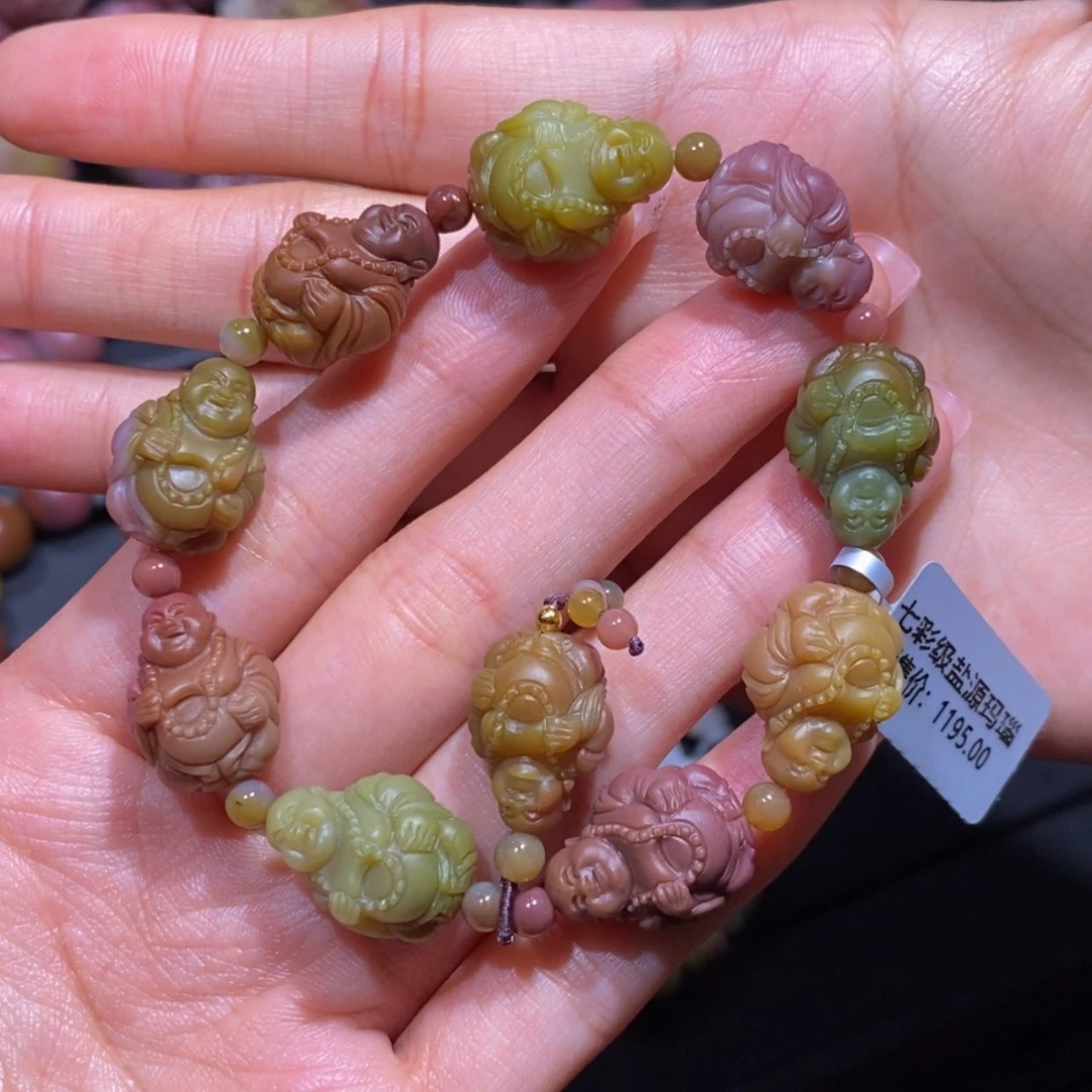 【闪购商品】玛瑙/玉髓手串未镶嵌y***~盐源玛瑙