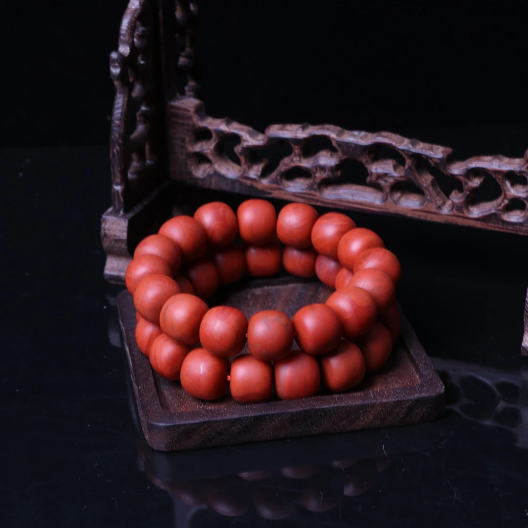 高品精美火焰南红玛瑙14mm左右手串一条n513（多样性发其一）