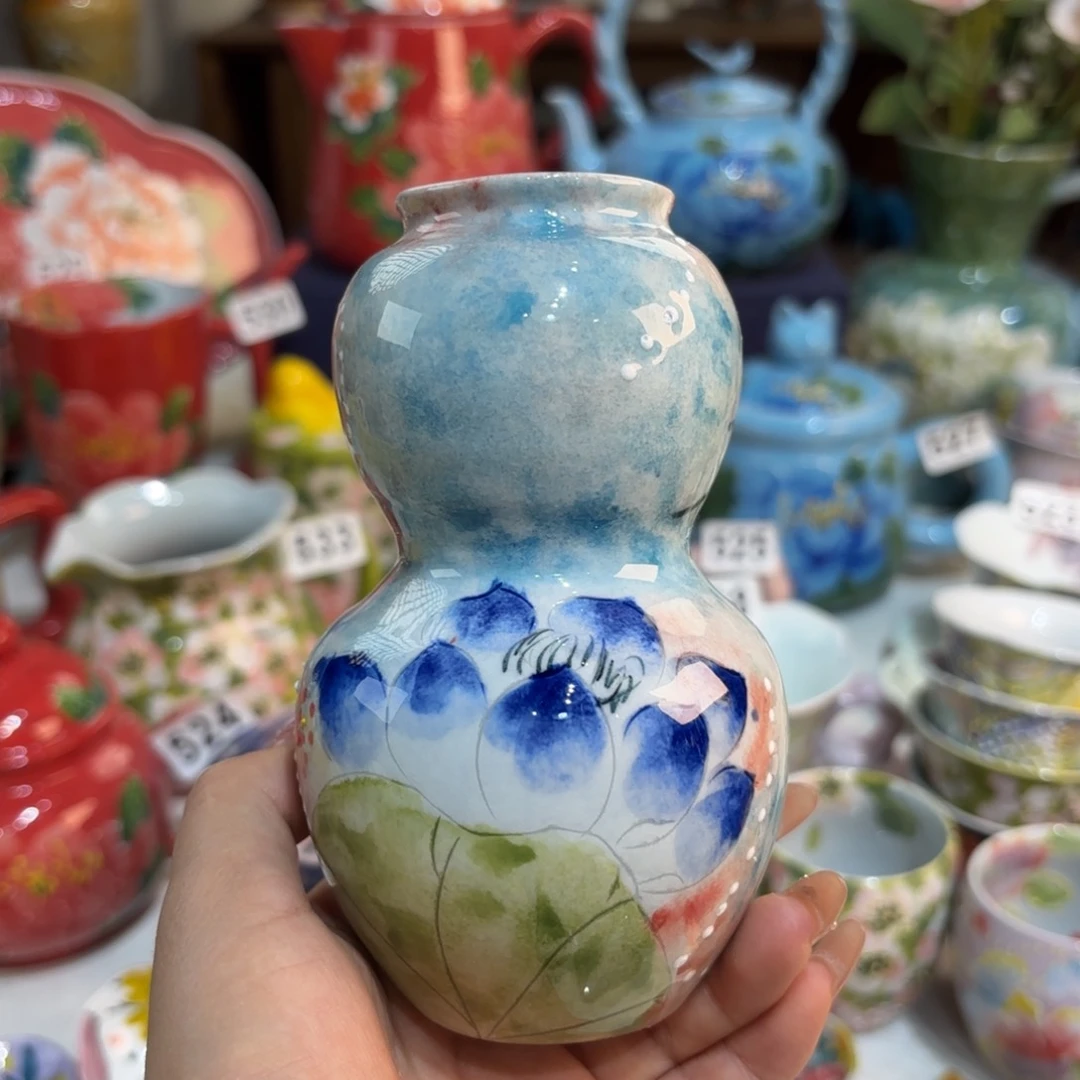 景德镇手绘高温釉下彩陶瓷茶具