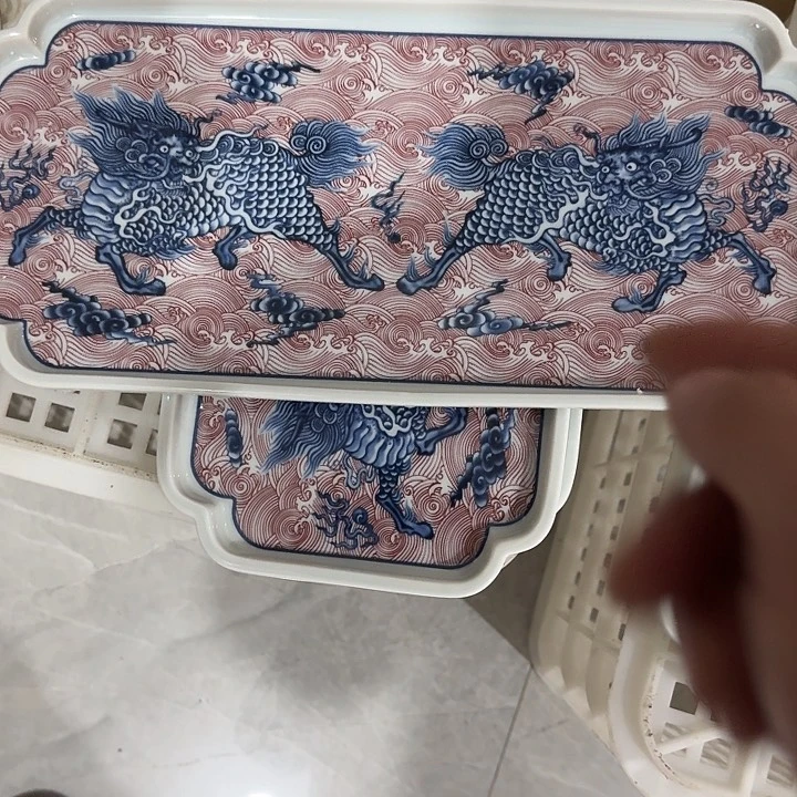 摆件麒麟踏浪干泡台