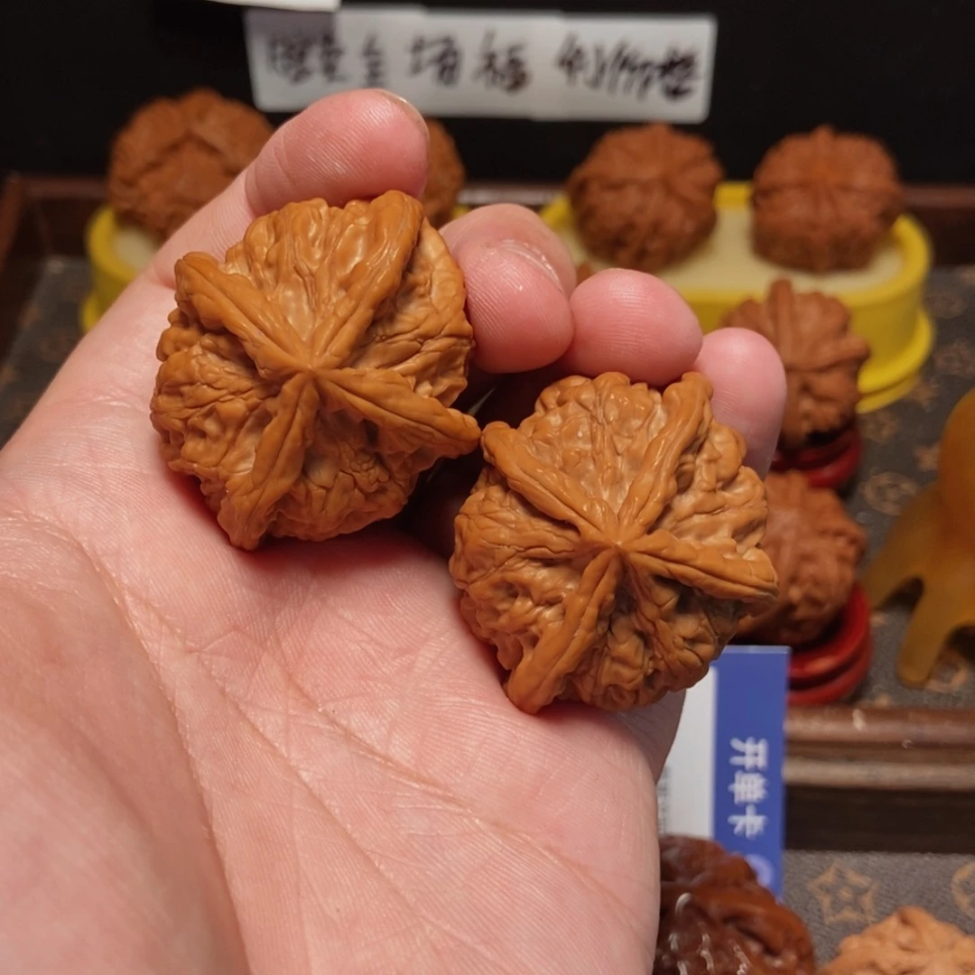 吊坠文玩核桃玉玺4麟44尺24