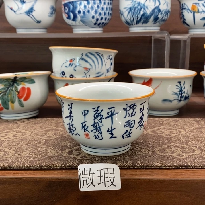 釉下老陶泥手工绘制