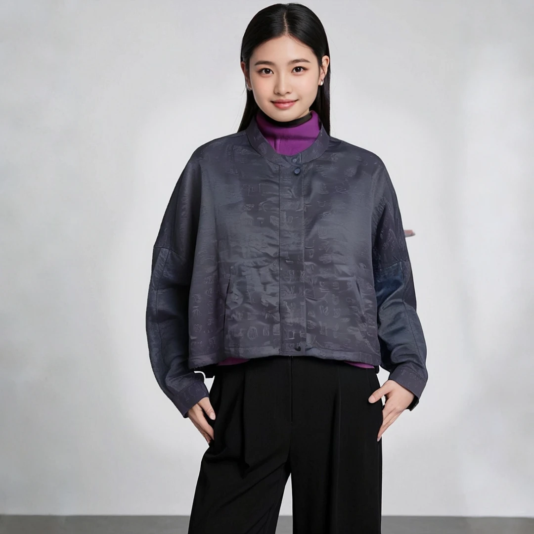 贵夫人35-默认风格立领女四季通用短外套唐装设计师民族风上衣