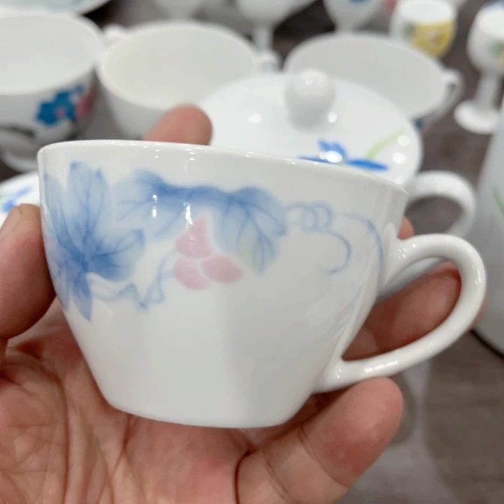 壶釉下五彩的瓷器和瓷器