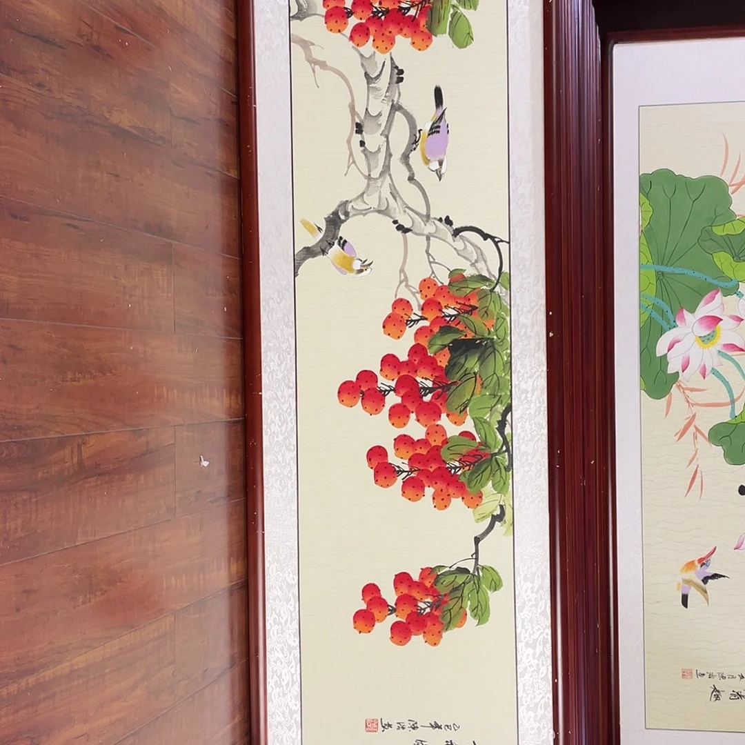 国画带框尺寸48*163厘米
