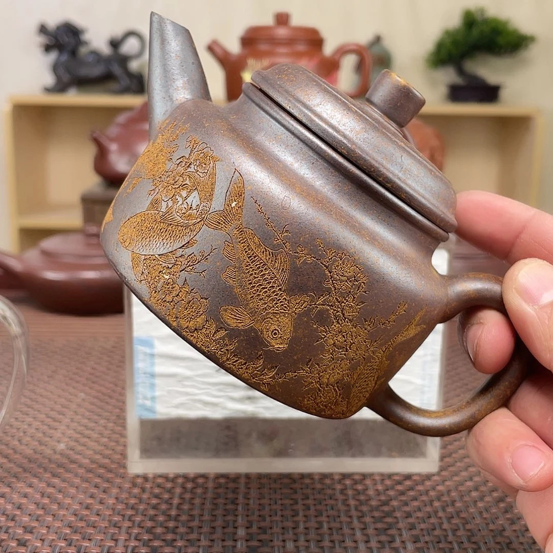 茶壶紫砂五*一微瑕处理