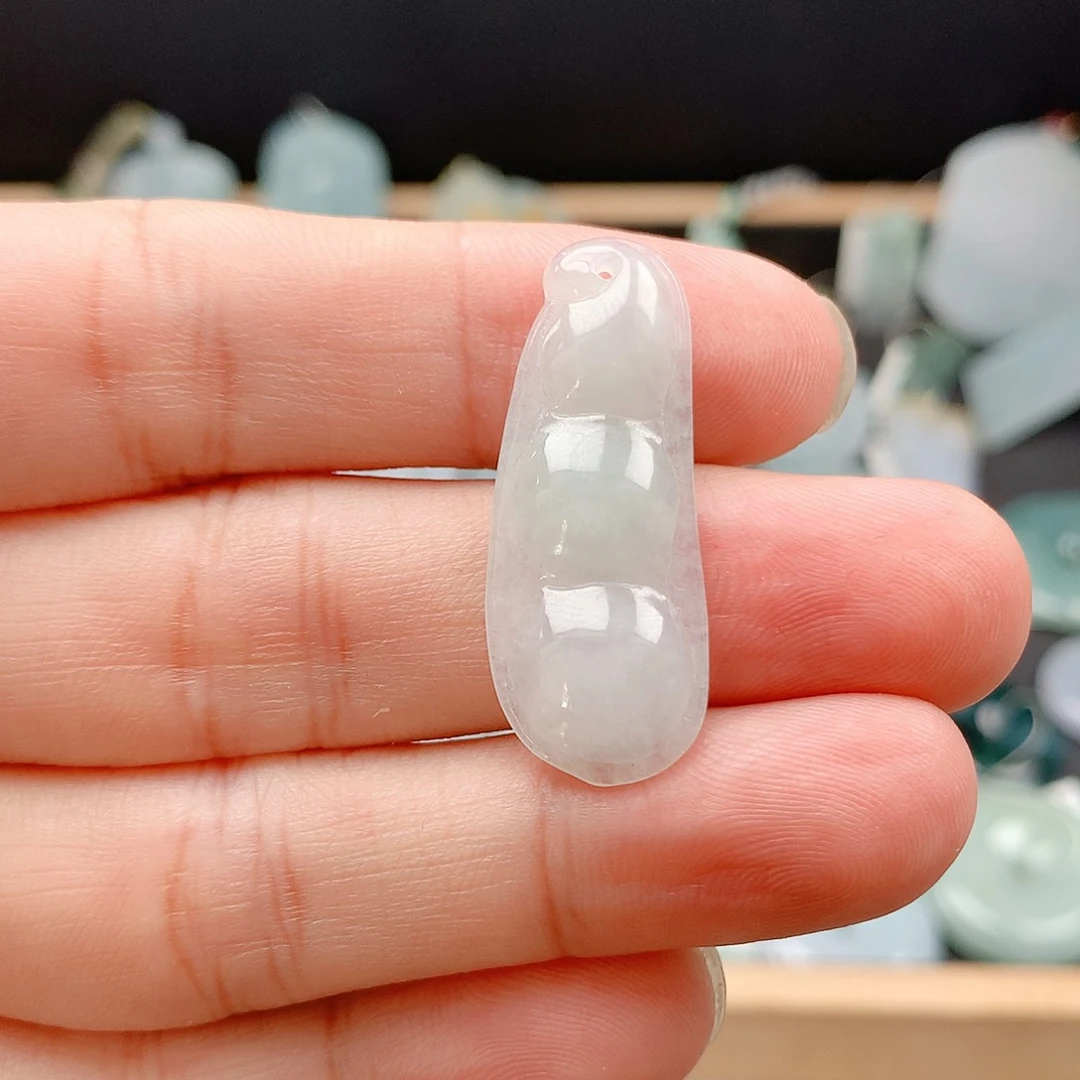 吊坠(不含链)未镶嵌翡翠7福豆