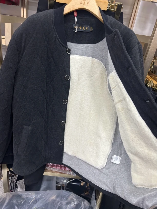 吉美羊棉袄男冬2024新款棉衣中老年爸爸装轻薄厚棉袄厚款加厚外套