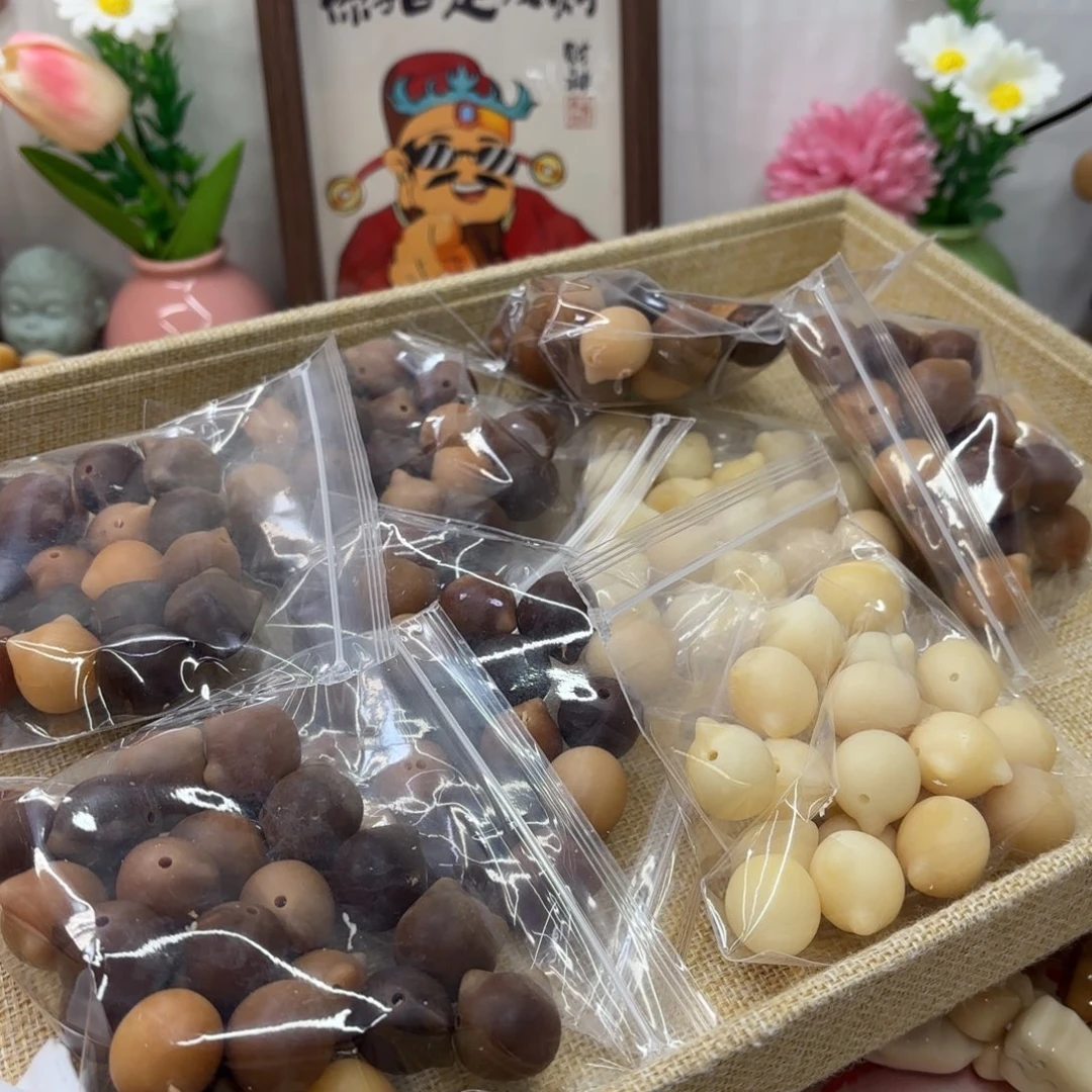 吊坠菩提根/象牙果18+干磨大瑕疵落地果猫头散珠20颗一锅2222