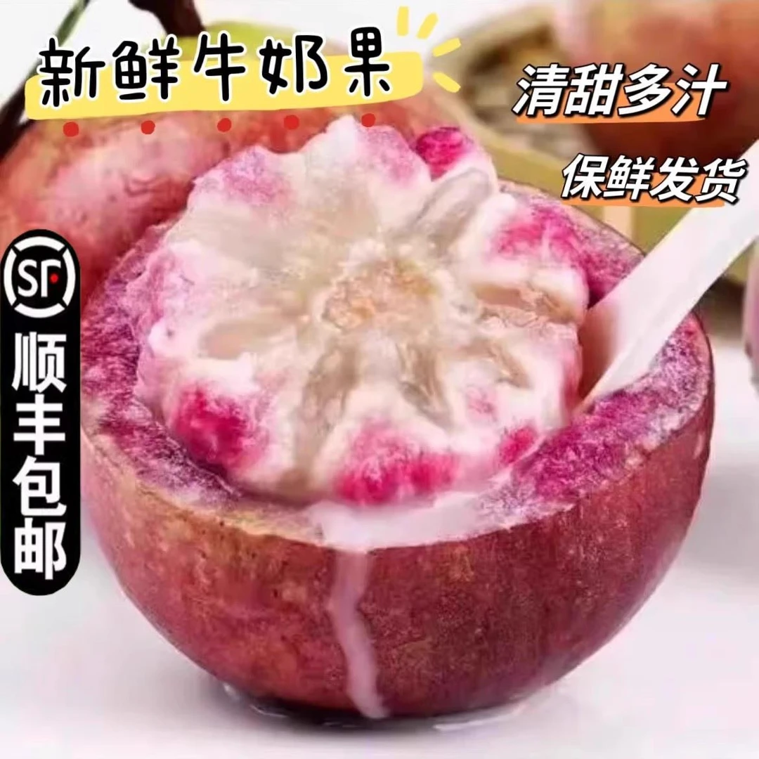 顺丰紫色牛奶果星苹果紫海星时令当季新鲜水果大果整箱包邮新鲜甜
