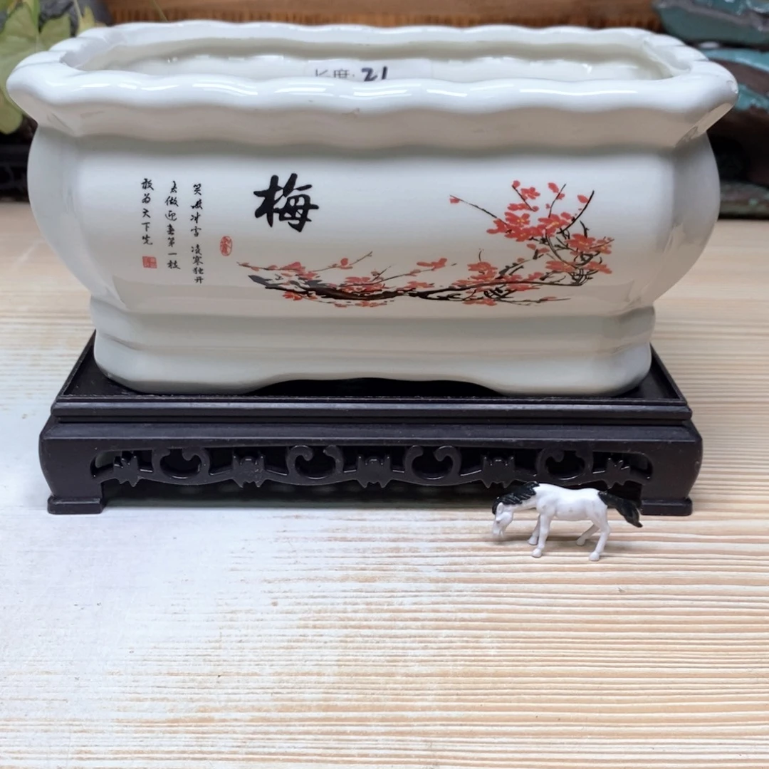 紫砂花盆陶瓷艺术花盆陶瓷
