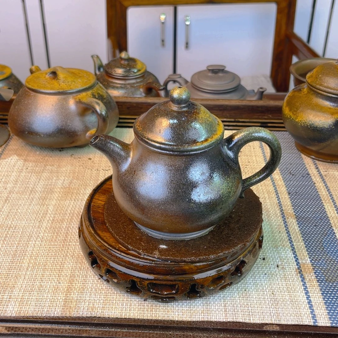 茶壶紫砂底槽清柴烧240cc