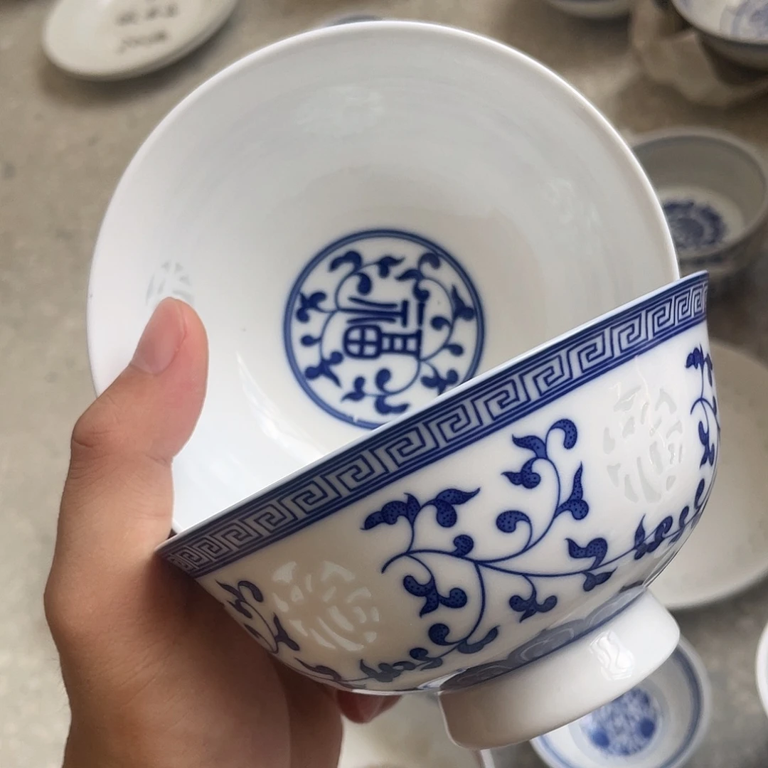 碗景德镇高温细白瓷餐具