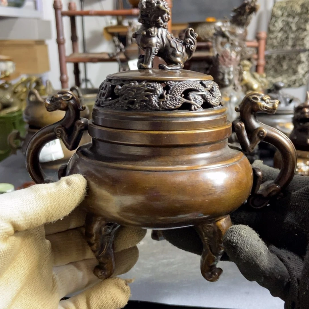 铜器工艺品摆件香炉材料