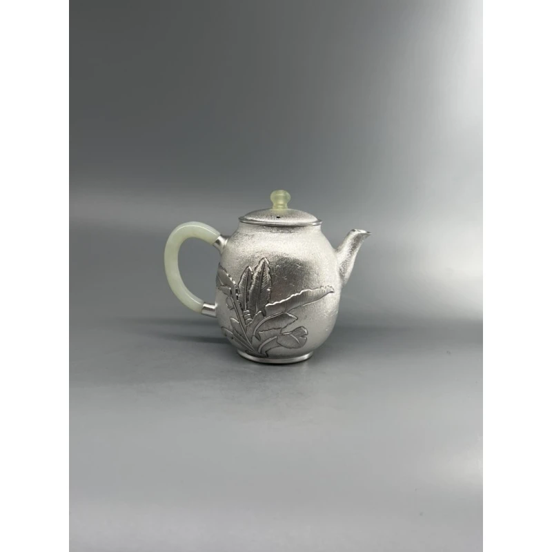 大叶有成锤纹泡茶壶