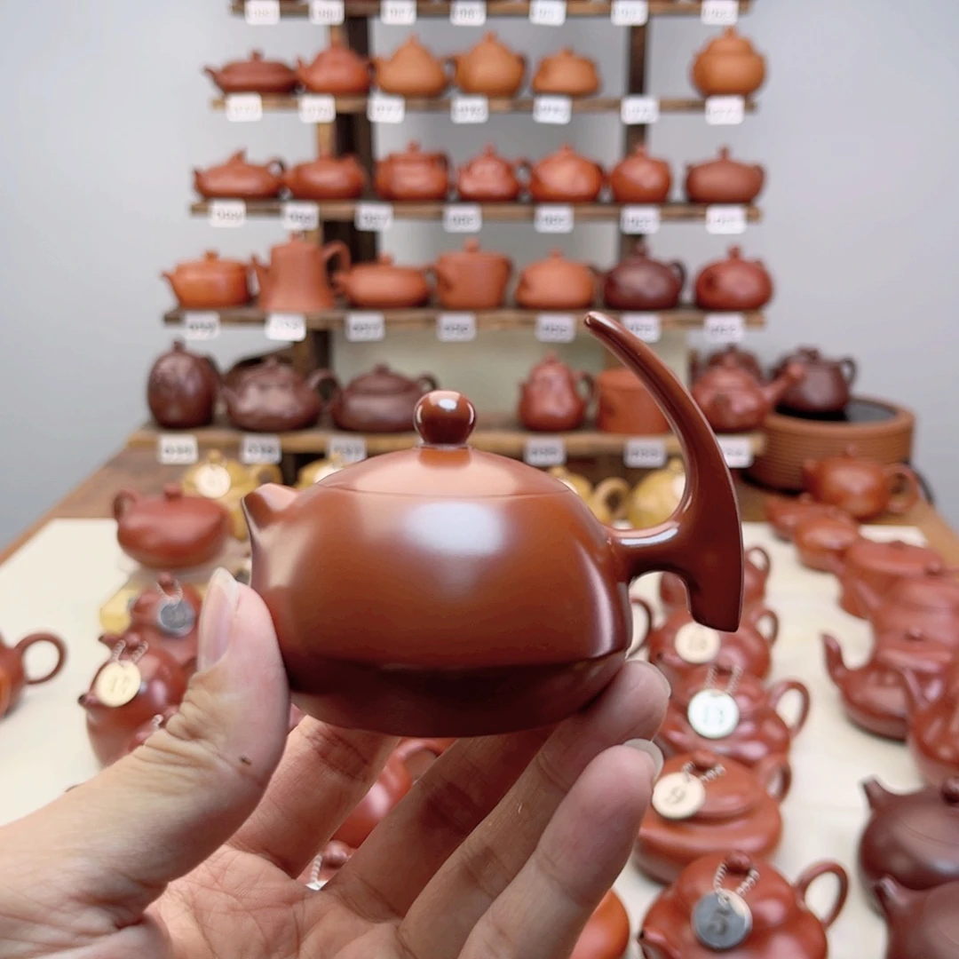 秋***咚茶壶紫砂海标半把90c