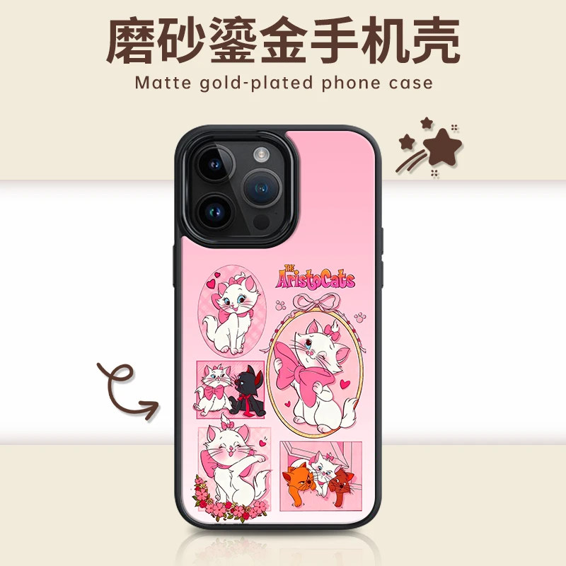适用苹果iphone17promax 鎏金焕金PC手机壳16/15/14玛丽猫