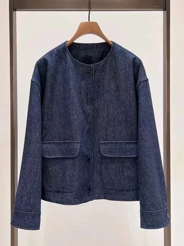 【思雅】521圆领夹克外套