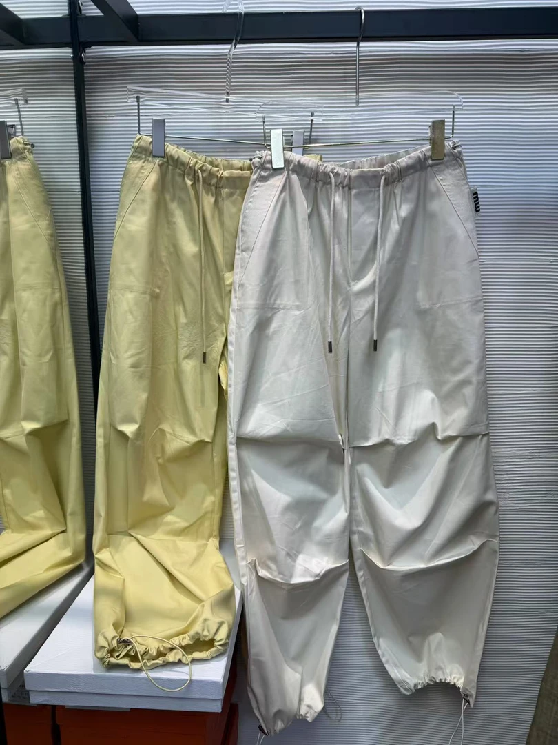 28826#南油高端女装工装裤女宽松显瘦百搭休闲高腰直筒阔腿长裤