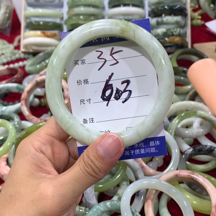 未镶嵌蛇纹石玉手镯35