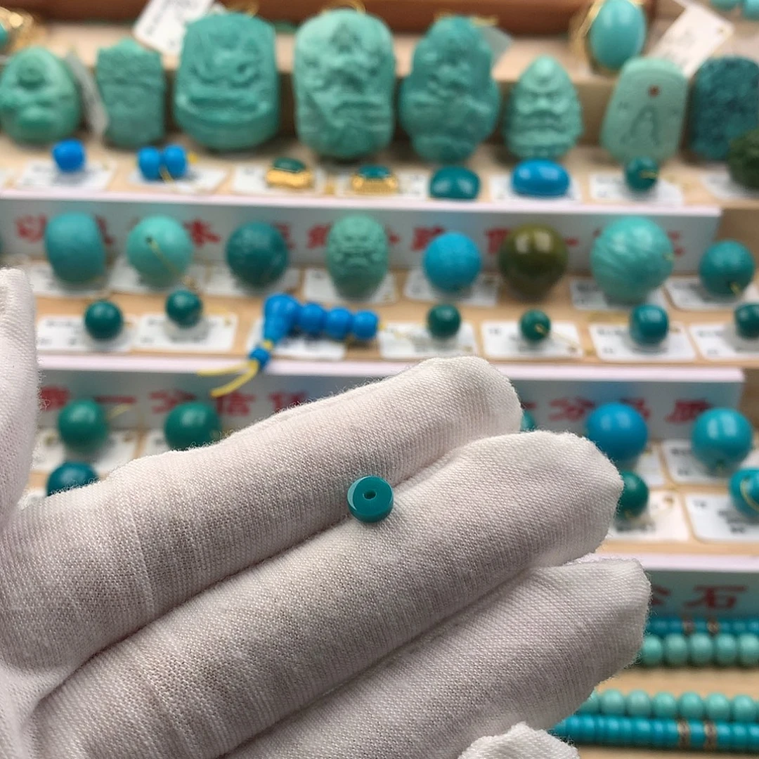 绿松石未镶嵌配饰5.8