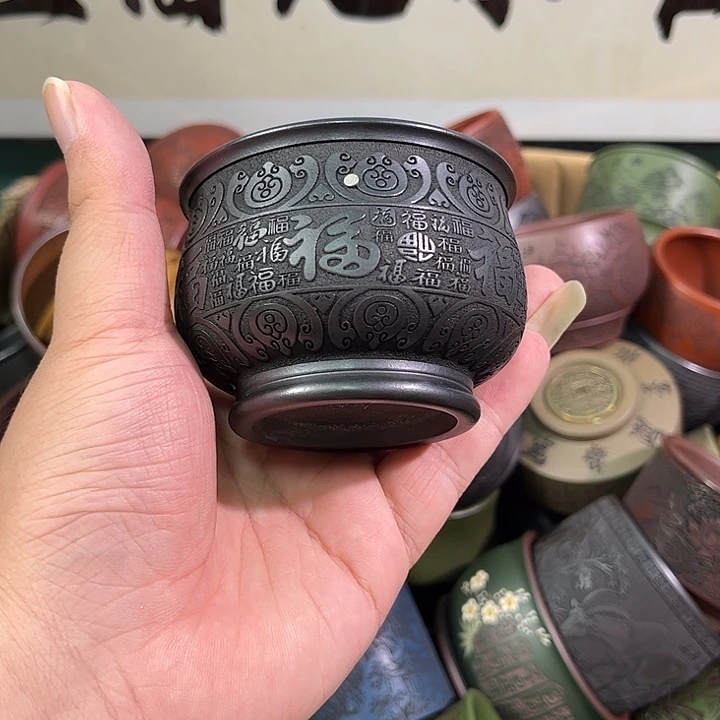 茶杯紫砂全手工紫砂主人杯