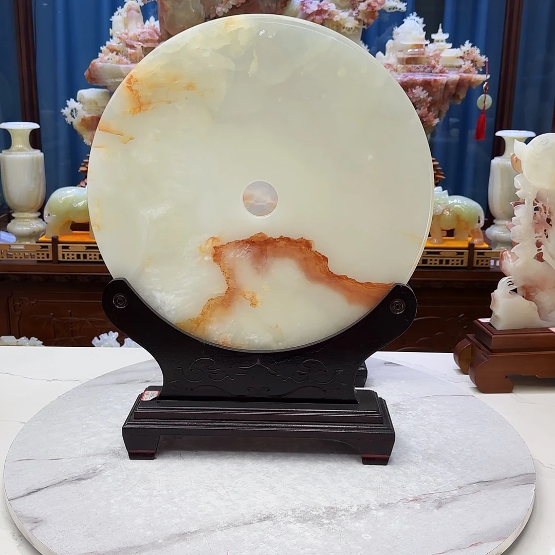 雲***豪玉50公分红花冰玉平安扣