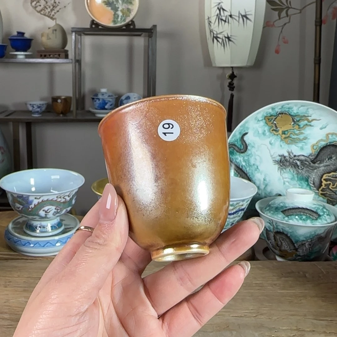 杯景德镇陶瓷柴烧多人