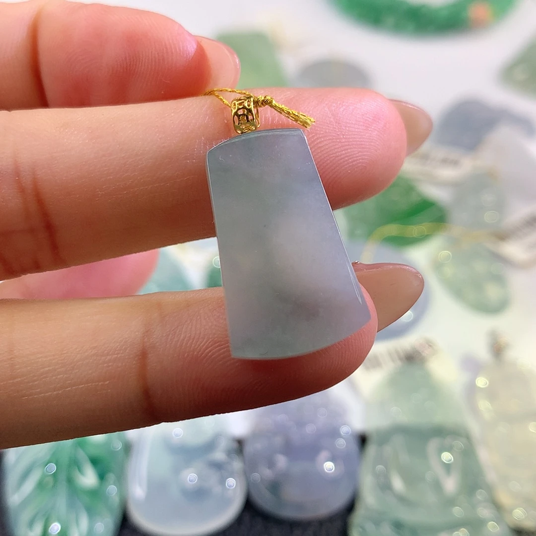 定制翡翠未镶嵌无事牌