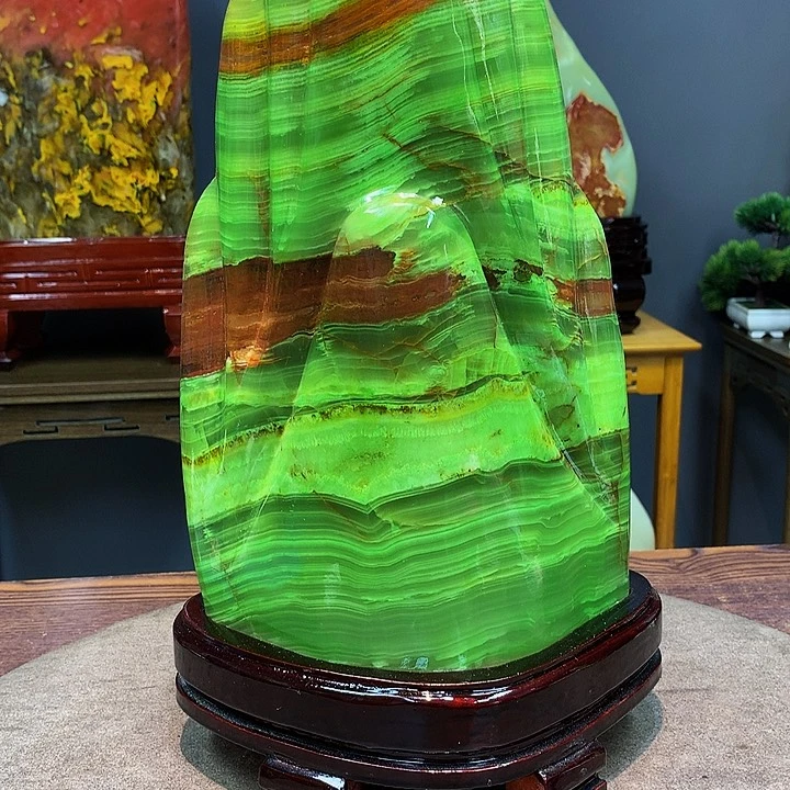 石材靠山摆件创意