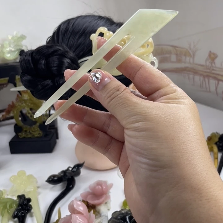 岫玉未镶嵌发簪福利款