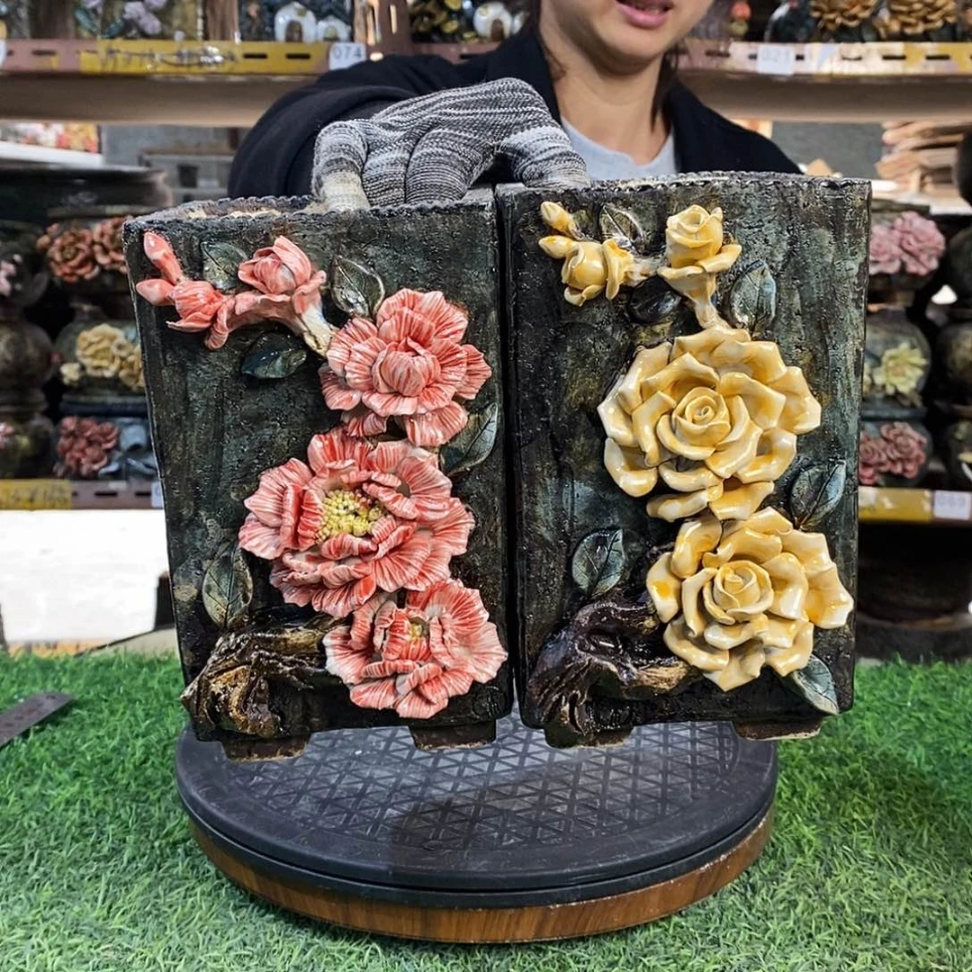 红陶青藤花器多肉花盆