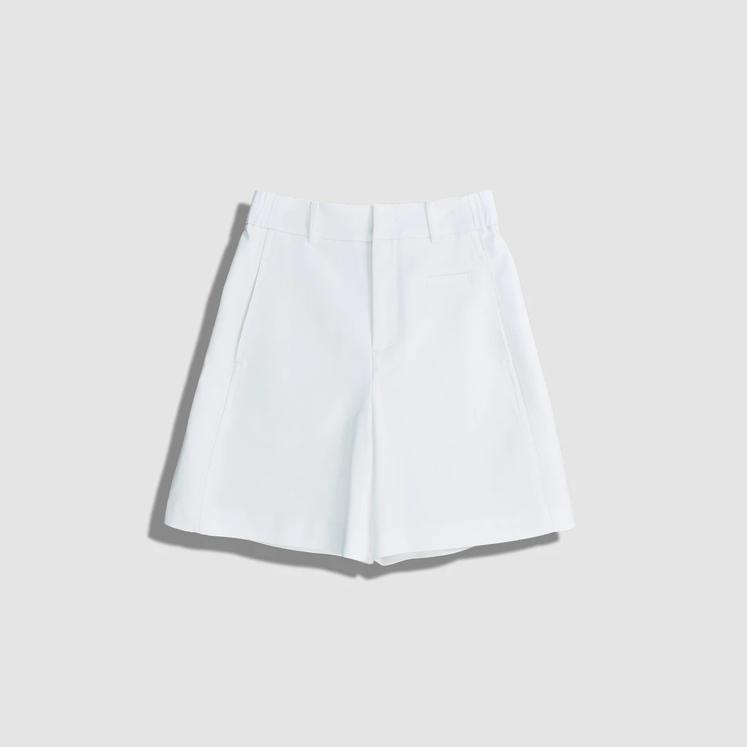 【w】凉感百慕大休闲裤女2025年夏季新款高腰显瘦宽松A字短裤K16181