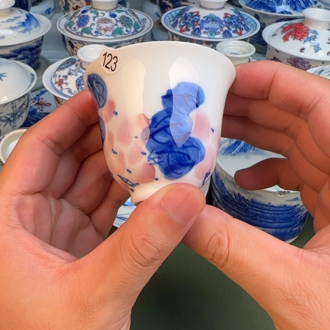 彦祖纯手工手绘茶具123