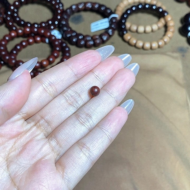 檀香紫檀（小叶紫檀）R*N精工锤纹蜜蜡108颗金标