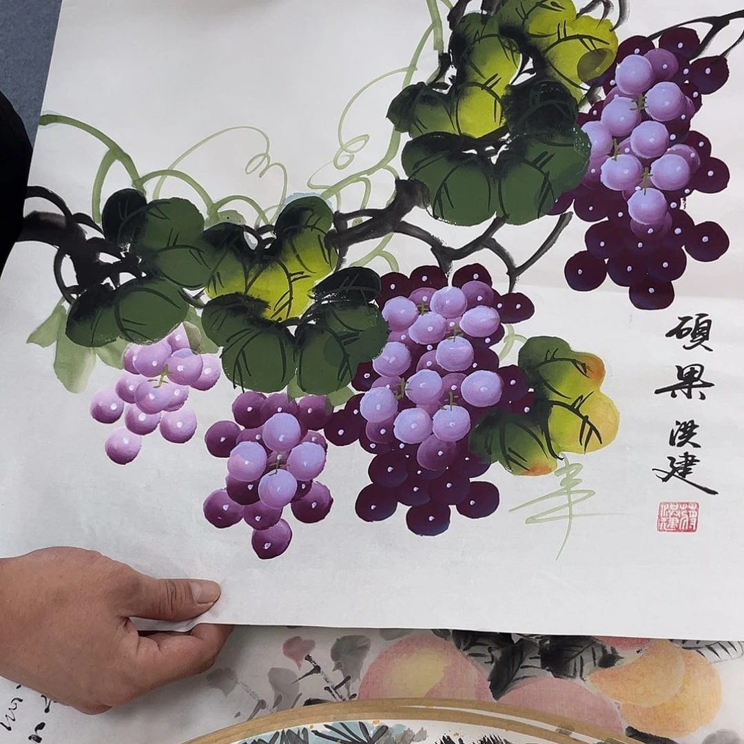 国画纯手绘字画宣纸