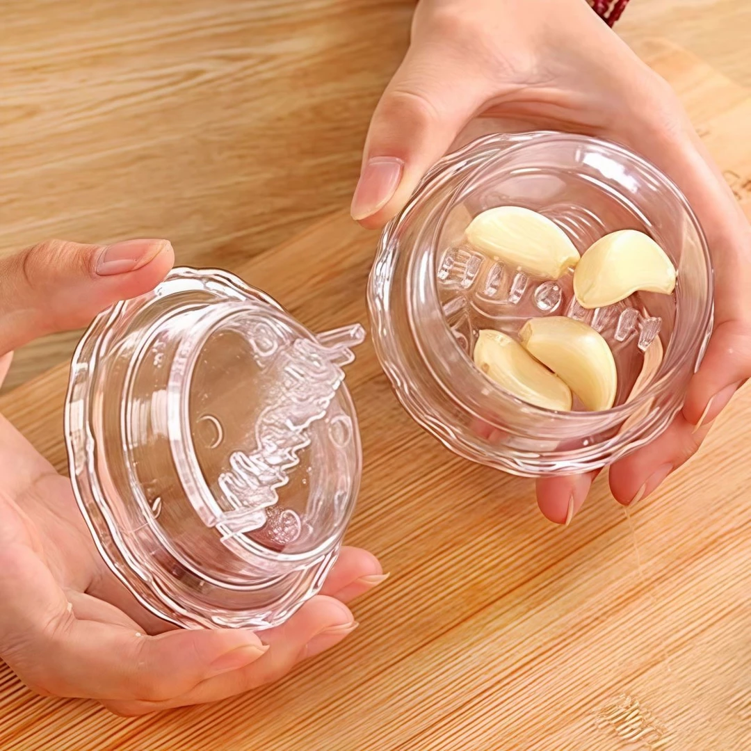 【4▪79抢2个】按压拧蒜盒创意大蒜搅拌机家用带盖调味辅食机压蒜器