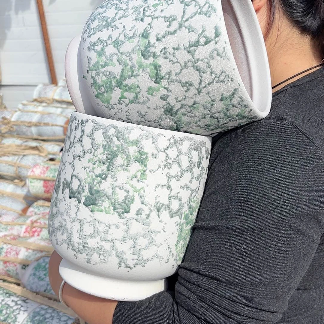 侘寂风蓝两个口径20高度22.5
