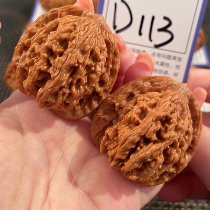把件文玩核桃D113虎头42