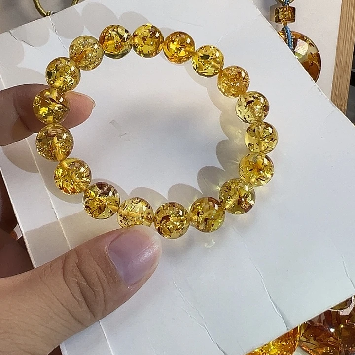 琥珀（花珀）未镶嵌项圈