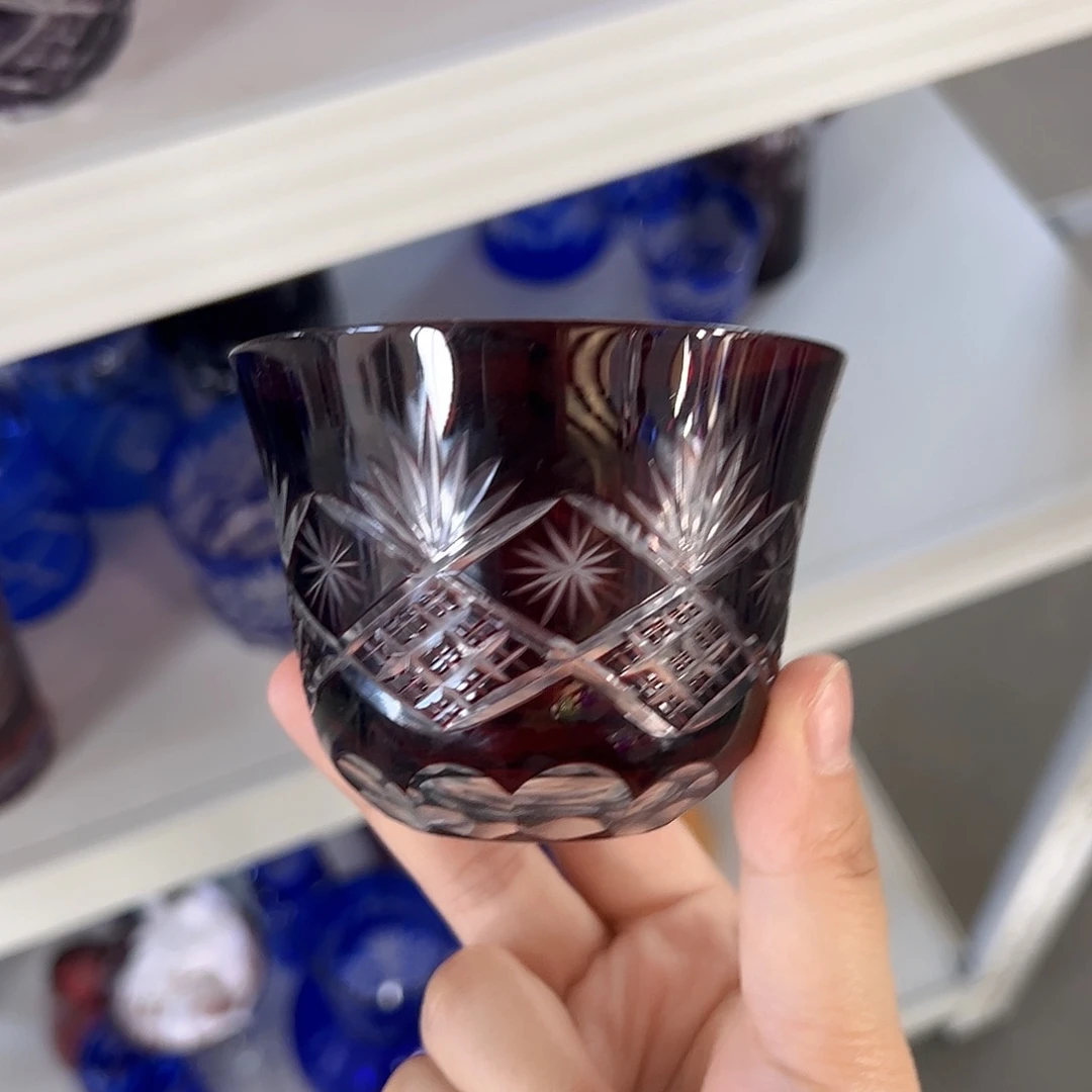 水晶玻璃高脚款微瑕一个