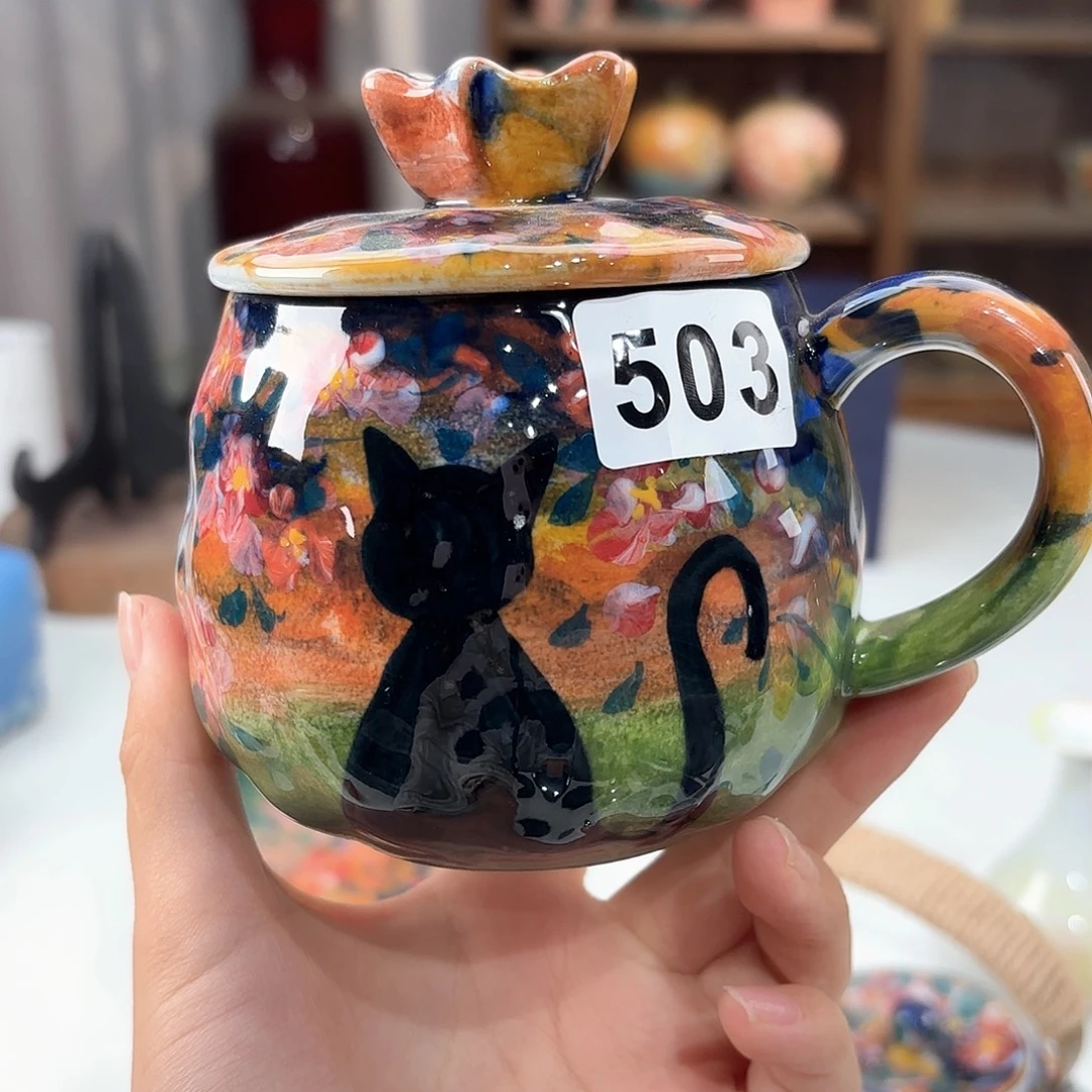 景德镇手绘高温釉下彩陶瓷茶具