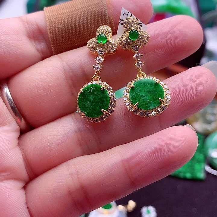 翡翠银S925镶嵌颈饰翡翠