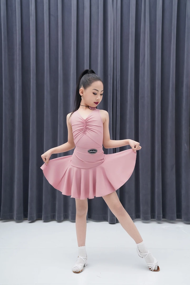 【直播活动】新款豆沙色练功服 无鱼骨包臀大裙摆,