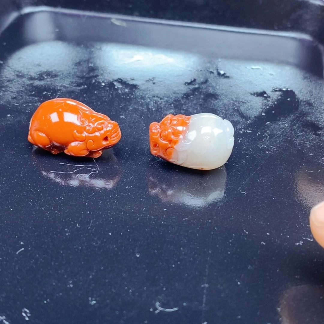 石英质玉（黄龙玉）未镶嵌颈饰