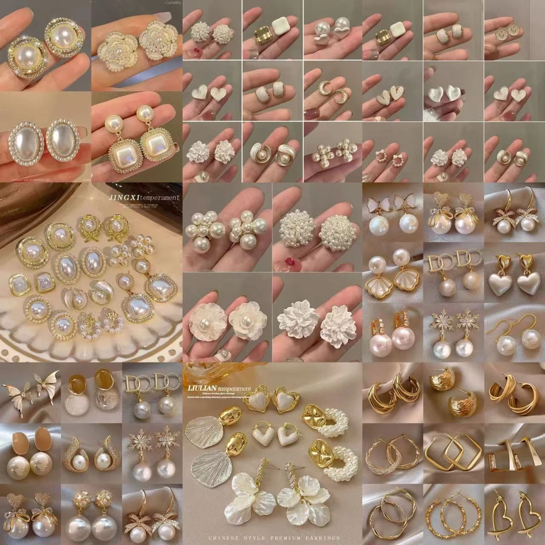 合金耳饰 101-200耳饰设计款女2025时尚款直播间自选链接