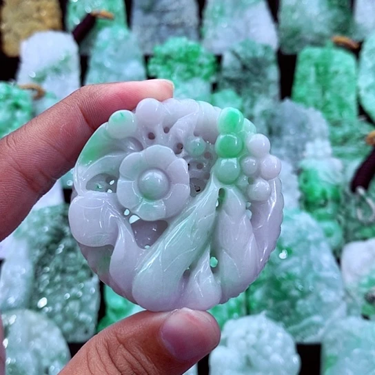 翡翠未镶嵌吊坠(不含链)