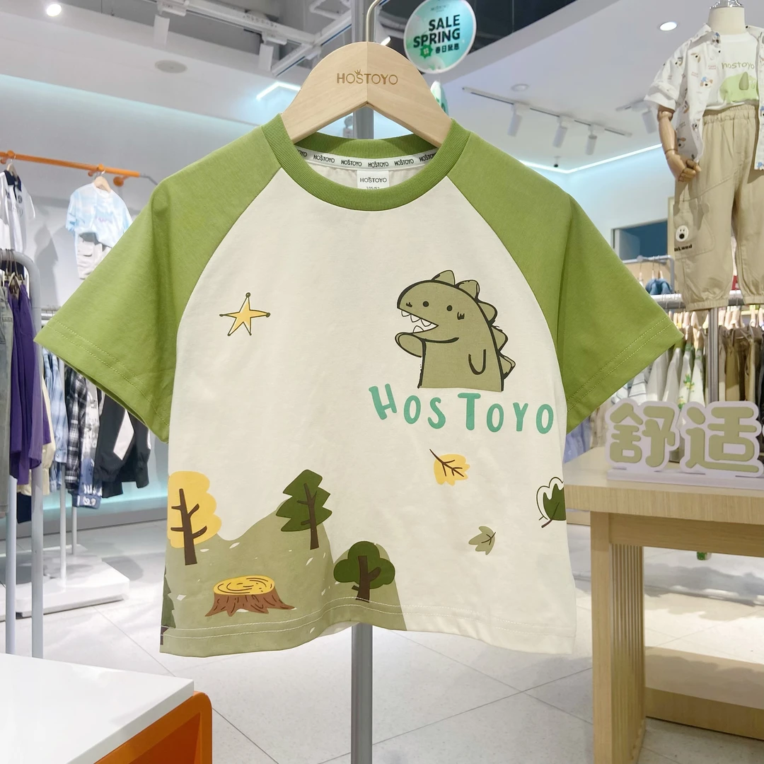 【恐龙】纯棉冰感2025男童夏装中大童短袖T恤夏款17230235110