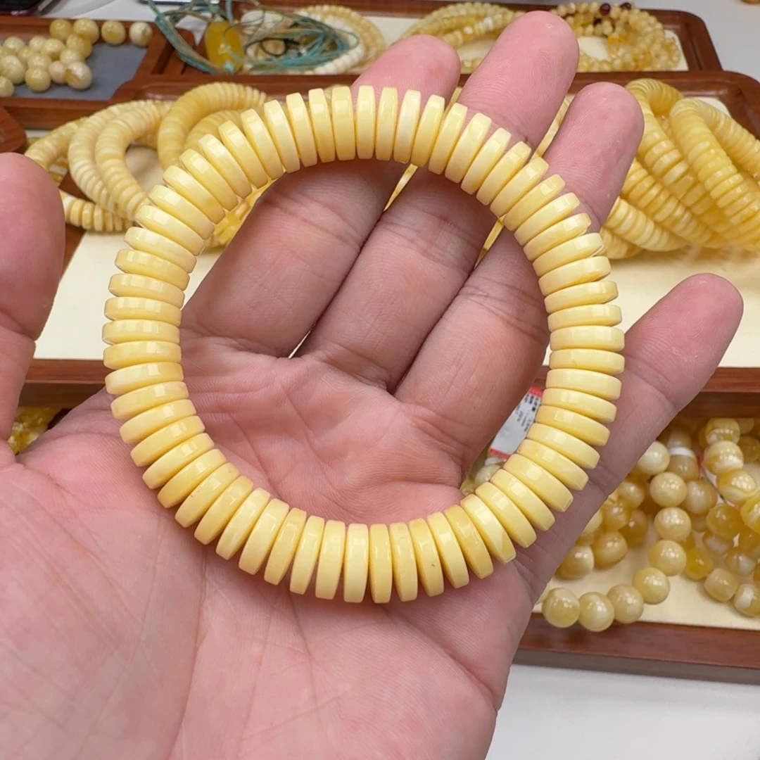 手链琥珀未镶嵌11.5mm多样性发其一
